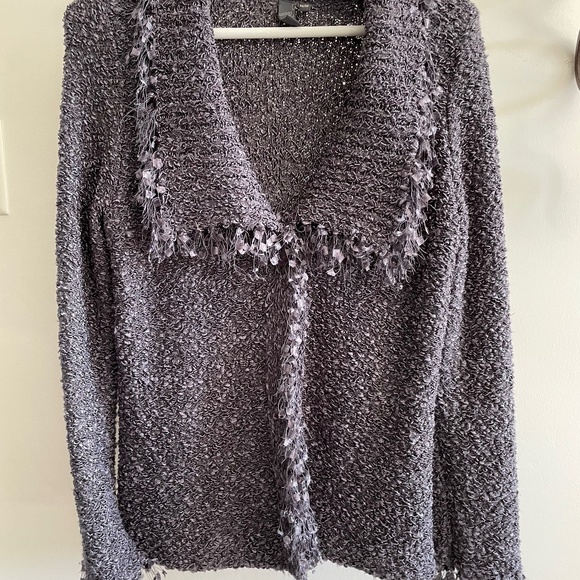 Purple Cardigan with snap button closure size M - Picture 1 of 4